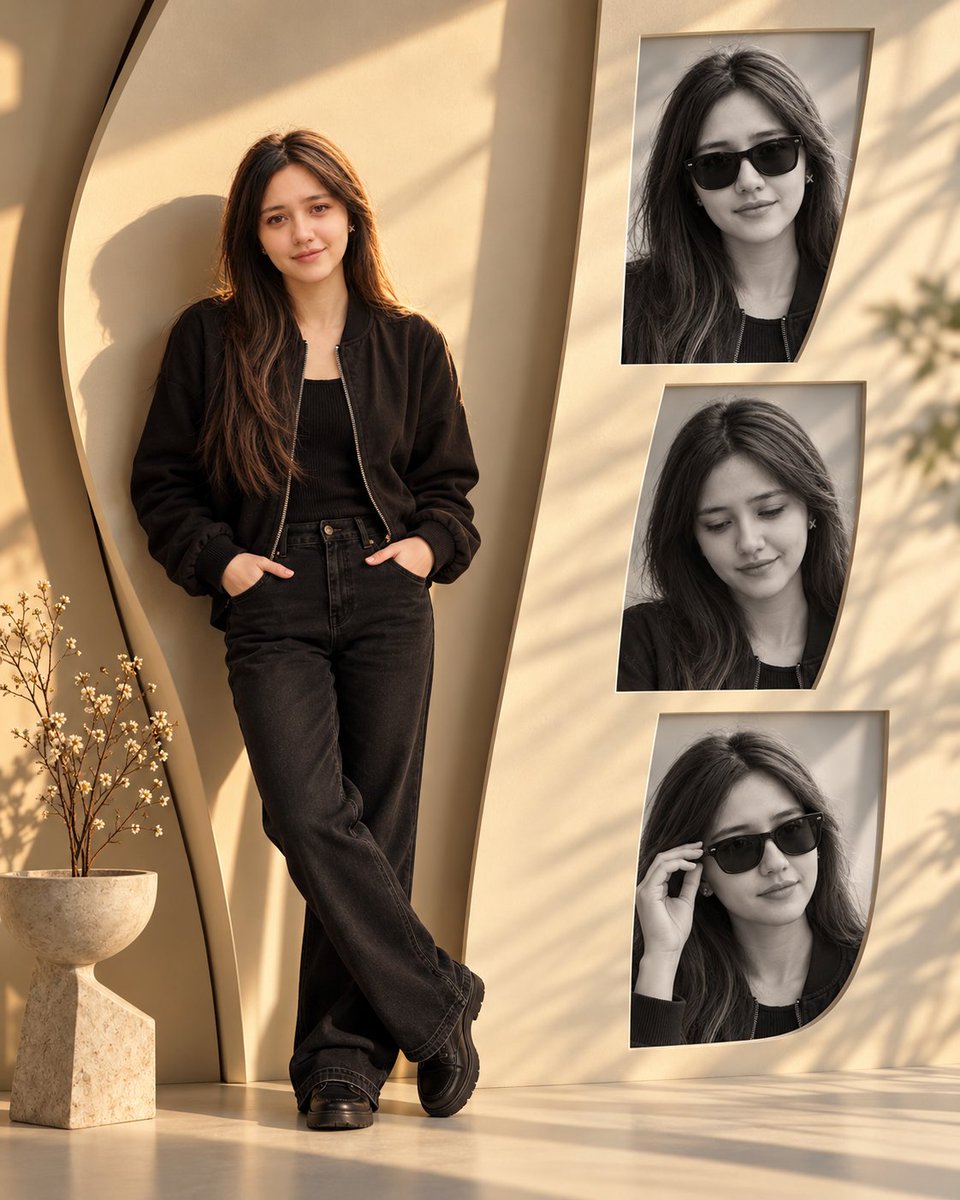 Product Marketing - Premium Ultra-Realistic Fashion Portrait Collage — sample image posted with this prompt