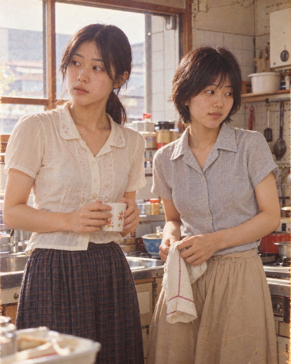 Social Media Post - Two Women in Rustic Kitchen - Image 1
