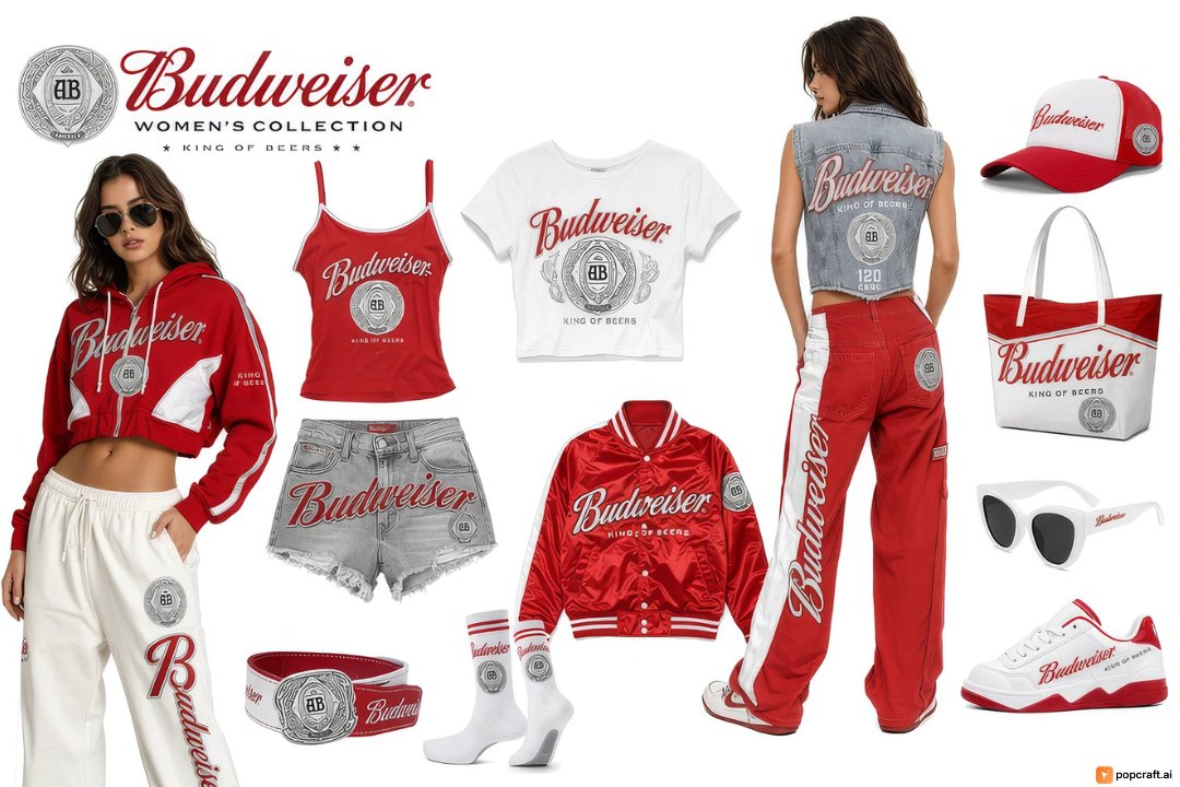Product Marketing - Budweiser Streetwear Fashion Concept Board - Image 1