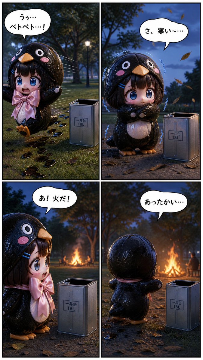 Comic / Storyboard - Cute Penguin Girl Comic Strip - Image 3