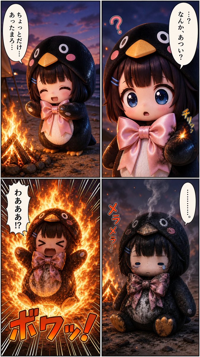 Comic / Storyboard - Cute Penguin Girl Comic Strip - Image 4