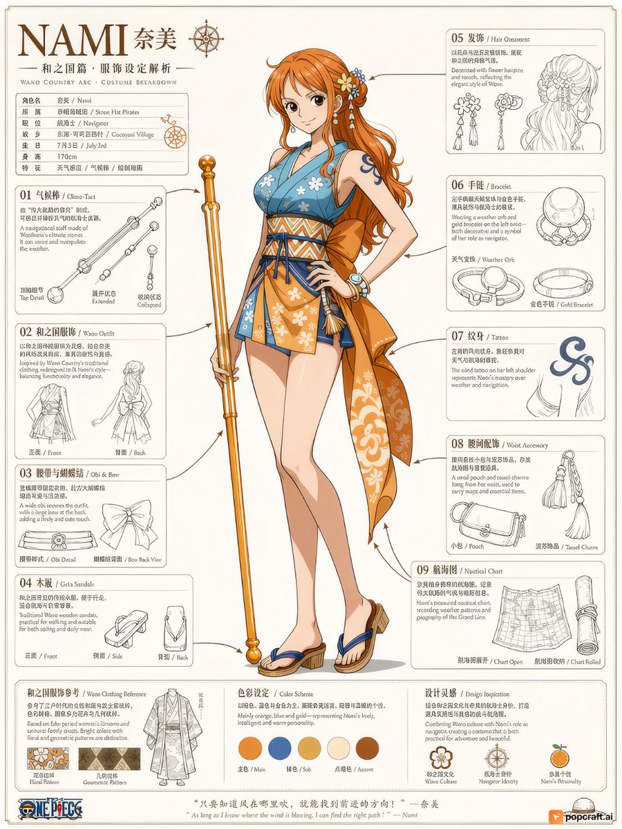 Infographic / Edu Visual - Chainsaw Man Makima Character Design Sheet - Image 3
