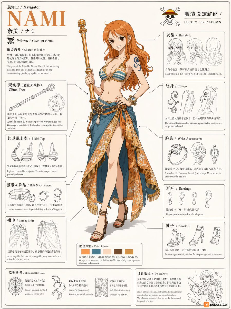 Infographic / Edu Visual - Chainsaw Man Makima Character Design Sheet - Image 4