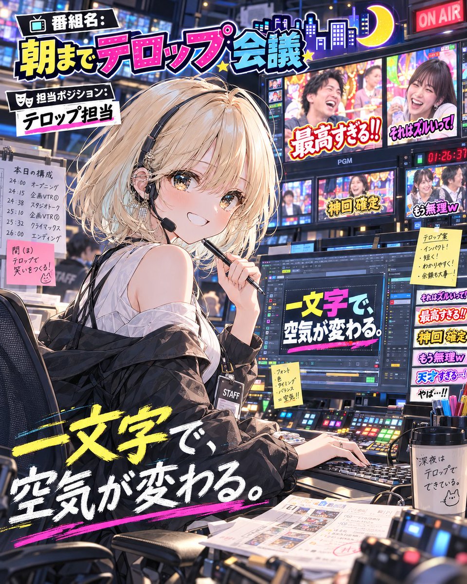 Social Media Post - TV Director Anime Girl