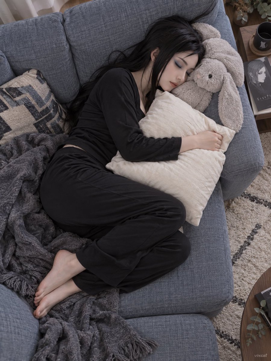 Profile / Avatar - Overhead Shot of Person Sleeping on Sofa - Image 2