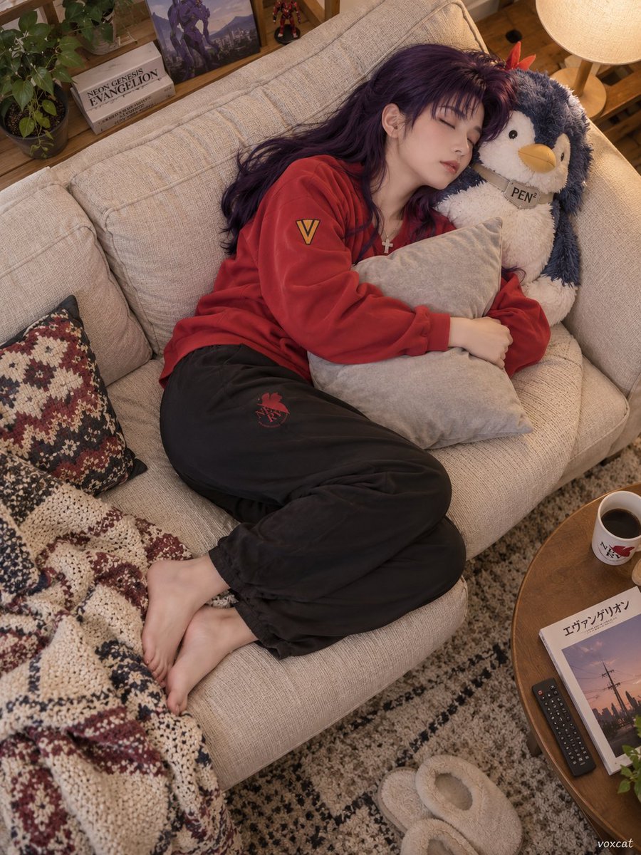 Profile / Avatar - Overhead Shot of Person Sleeping on Sofa - Image 1