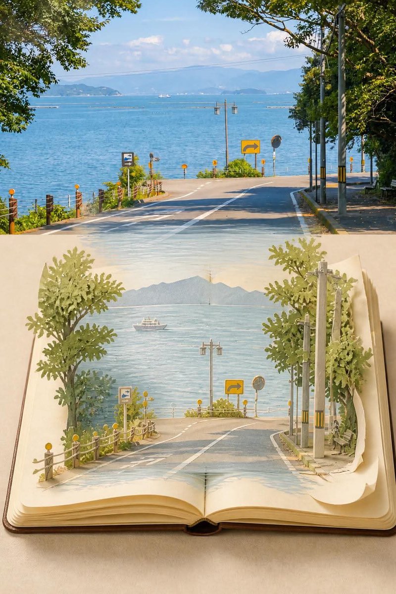 Social Media Post - Seaside Road Watercolor Pop-Up Prompt - Image 2