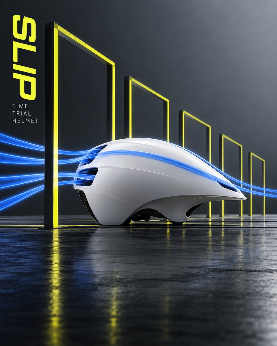 Product Marketing - Cycling Helmet Engineering Poster with Airflow Visualization - Image 3