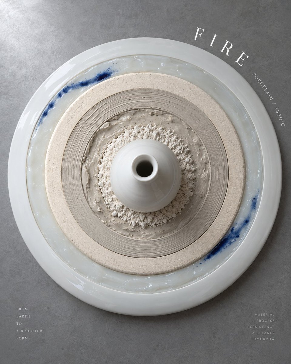 Product Marketing - Ceramic Kiln Fire Growth Rings Poster - Image 1