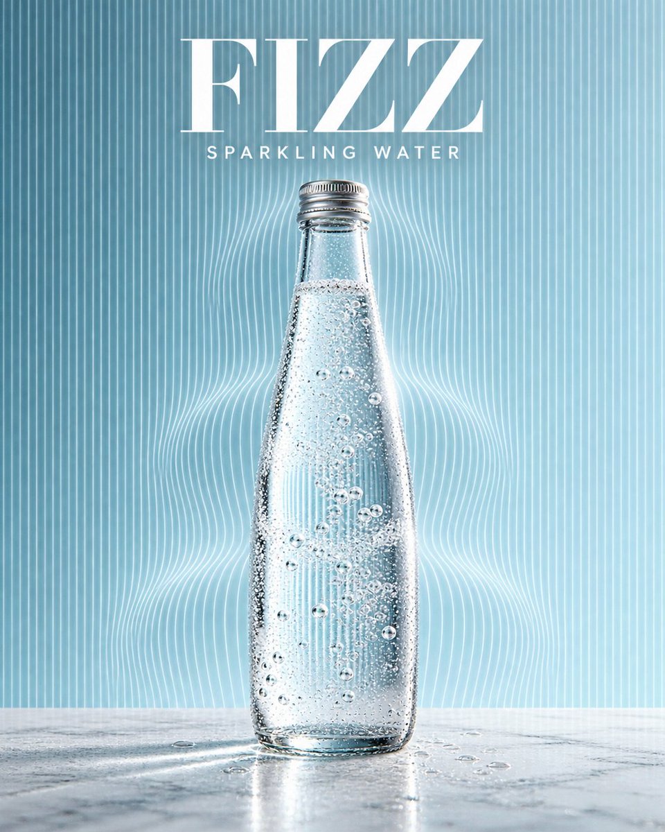 Product Marketing - Mineral Water Contour Refraction Poster - Image 4