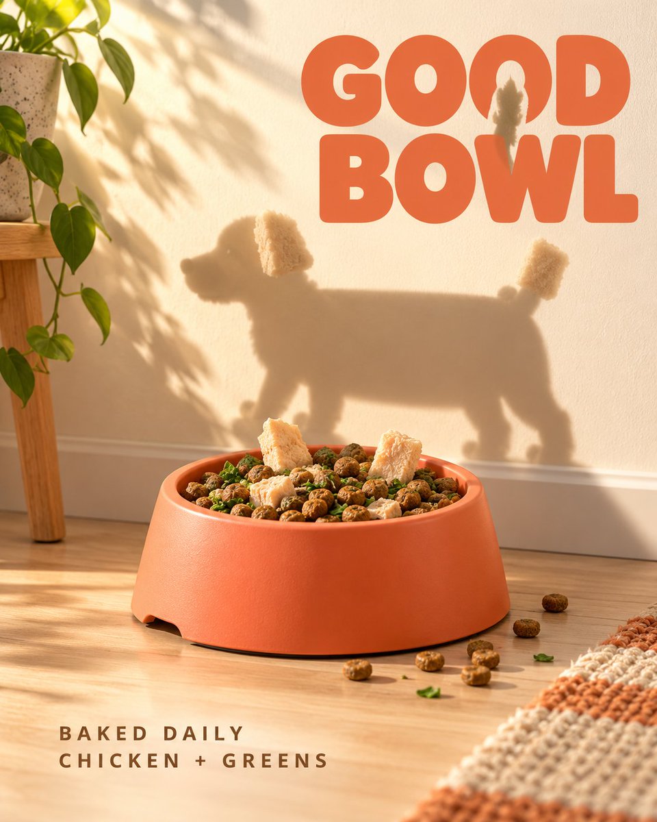 Product Marketing - Pet Food Poster with Shadow Dog Illusion - Image 4