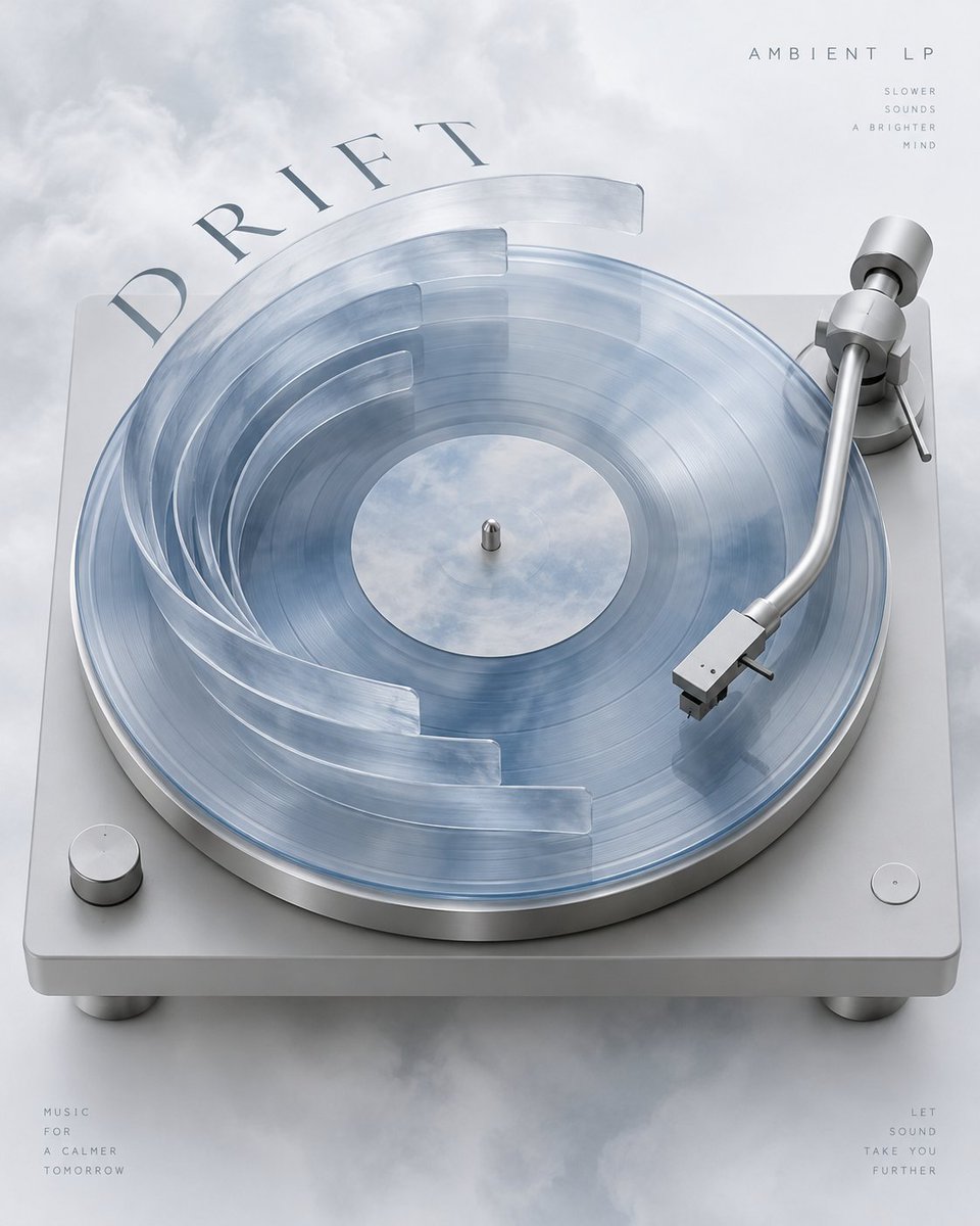 Product Marketing - Vinyl Turntable Groove City Poster - Image 2