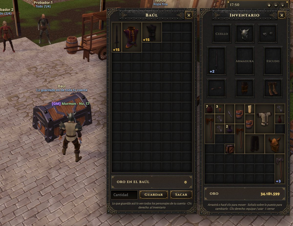 Game Asset - Medieval MMORPG Inventory UI Screenshot - Image 1