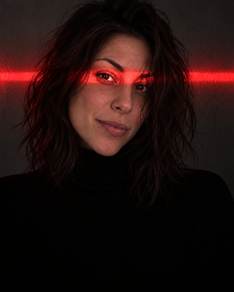 Profile / Avatar - Dramatic Portrait with Red Light on Eyes - Image 1