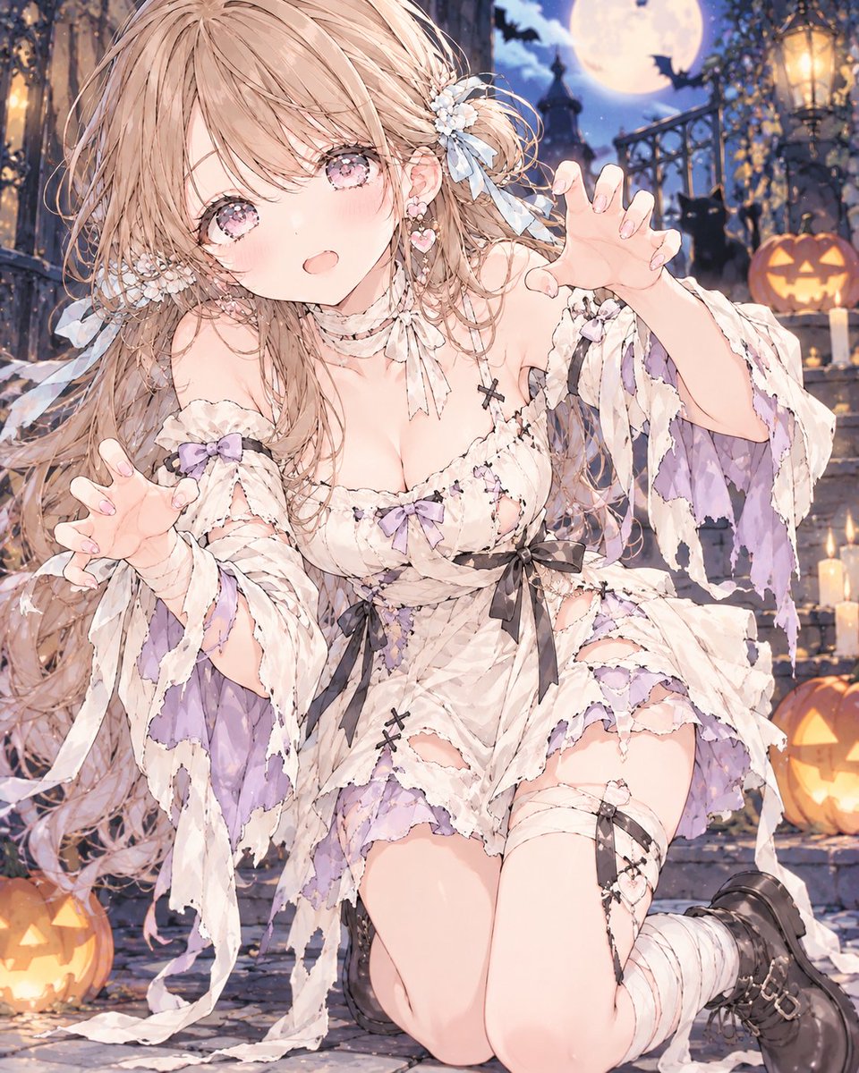 Social Media Post - Halloween Zombie Girl Outfit Prompt - Image 1