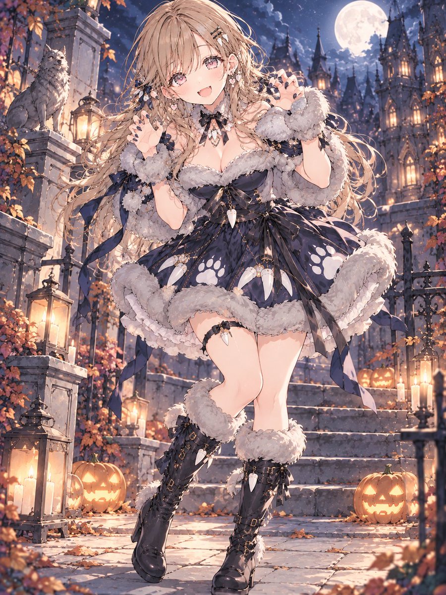 Social Media Post - Halloween Wolf Dress Girl - Image 2
