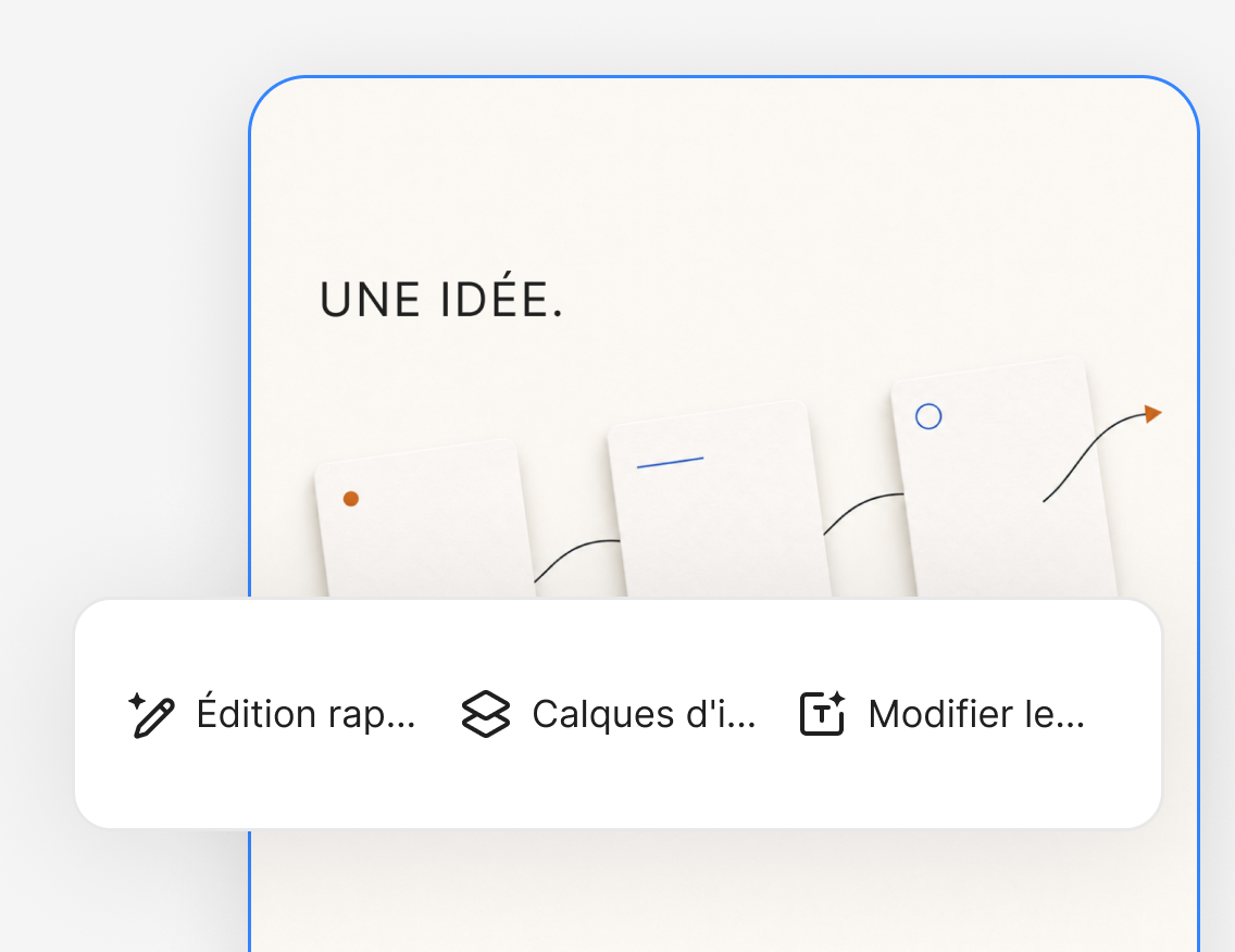 Modifier le visuel directement